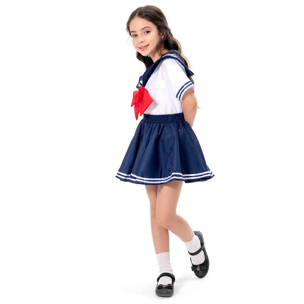 Kinder Mädchen Schuluniform täglich Uniform