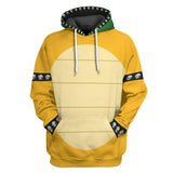 Super Mario Bowser Cosplay Hoodie 3D Druck Hooded Sweatshirt Herren Streetwear Pullover