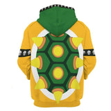 Super Mario Bowser Cosplay Hoodie 3D Druck Hooded Sweatshirt Herren Streetwear Pullover