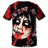 Halloween Horror T-Shirt unisex Sommer 3D Druck Kurzarm Shirt
