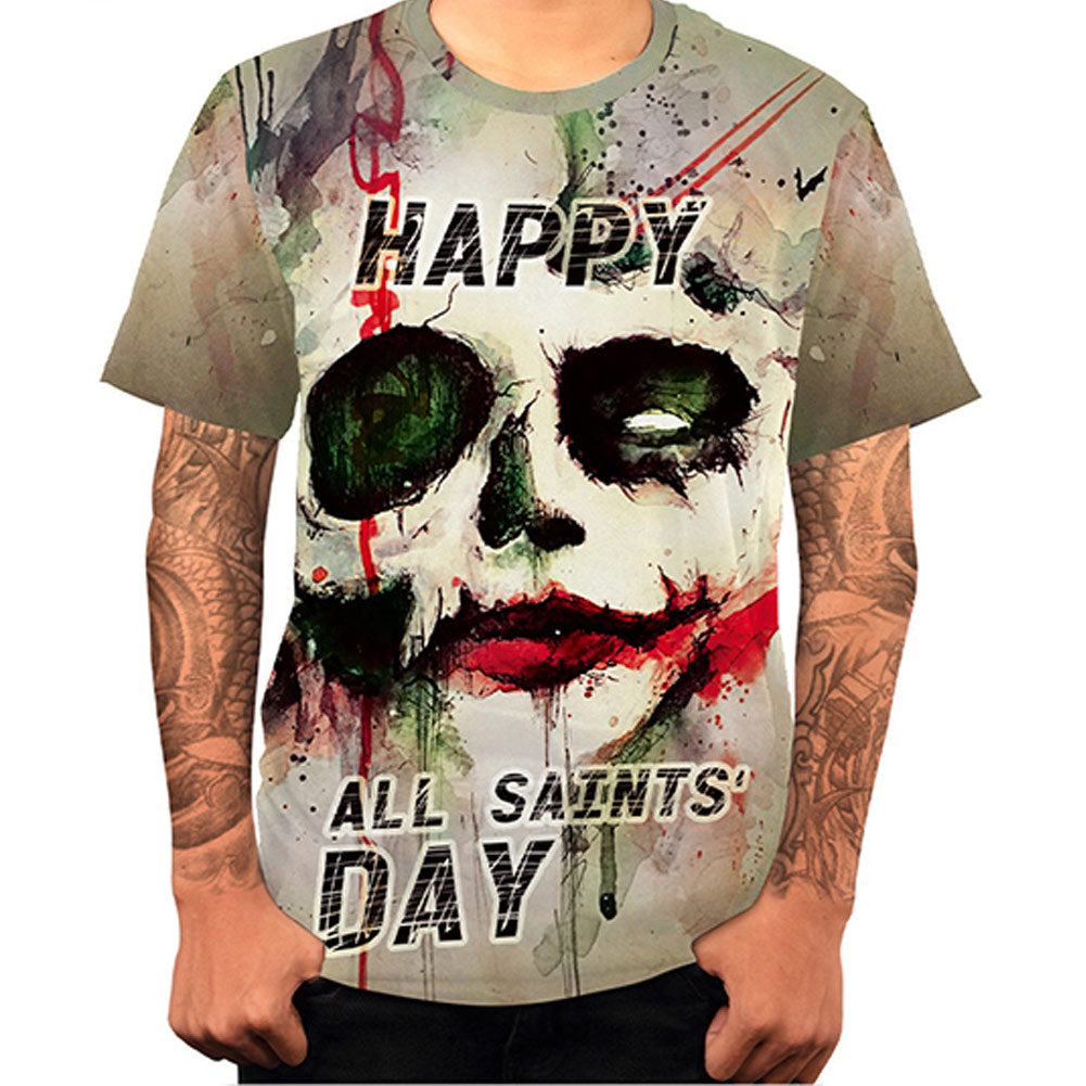 Halloween Horror unisex T-shirt Sommer 3D Druck Kurzarm Shirt