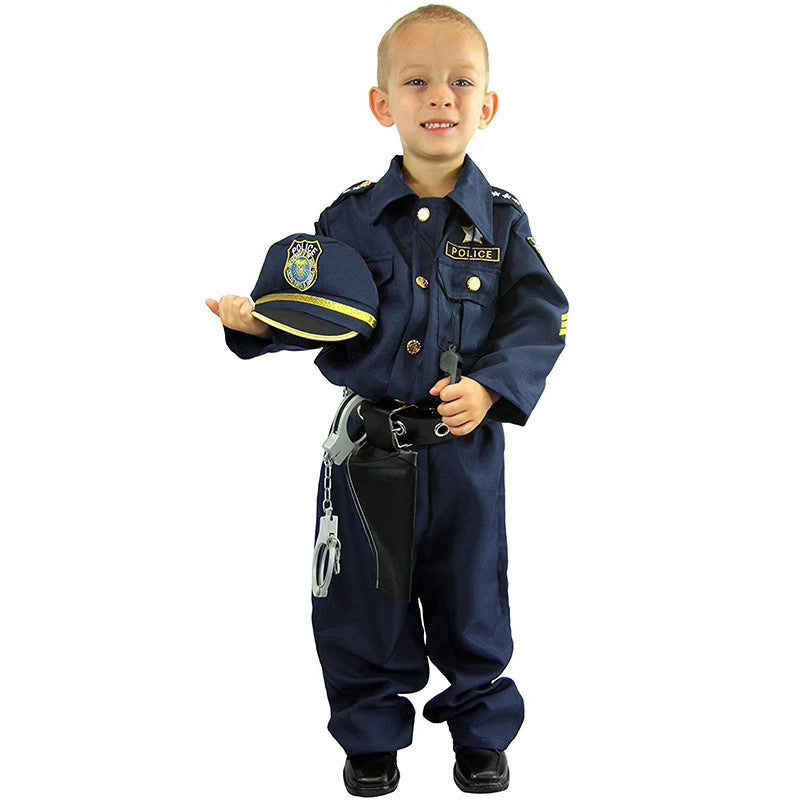 Kinder America Polizeikostüm Jungen Polizei Cosplay Kostüm