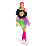 7Stück/Set 80S Damen Retro Party Cosplay Kostüm Outfits Halloween Karneval Anzug