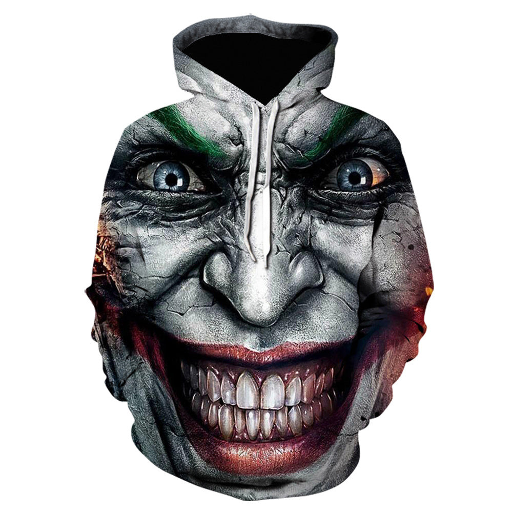 Joker Cosplay Hoodie 3D Druck Sweatshirt Erwachsene Halloween Streetwear Pullover