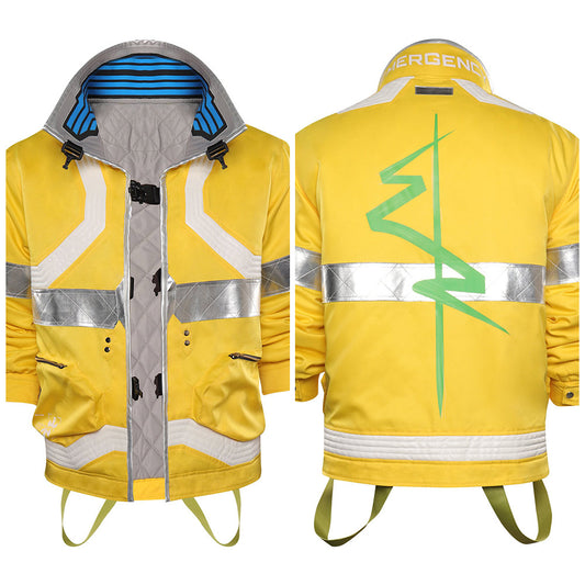 Cyberpunk David Martinez gelb Jacke Halloween Karneval Outfit für Erwachsene