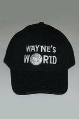 Waynes World Gedruckt Baseball Hat Cap Bestickt Hut Schwarz Cosplay Mütze Party - Karnevalkostüme