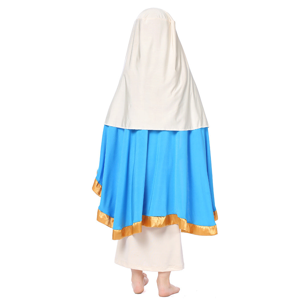 Mädchen The Virgin Mary Cosplay Kinder Parade Outfits Halloween Karneval Kostüm