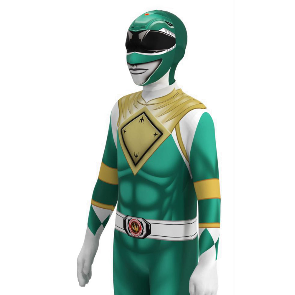 Kinder Mighty Morphin Power Rangers Tommy Cosplay Kostüm Halloween Karneval Jumpsuit
