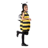 Kinder Bienchen Tieranzug Halloween Karneval Kostüm auch als Schlafanzug Tier Overall