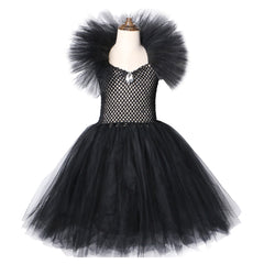 Mädchen Tülle Kleid mit Haarschmuck Partykleid Geburstag Festkleid Ärmellos Elch Kostüm