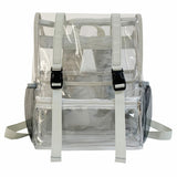 Sommer Neue Mode Transparent PVC Rucksack Reisen Knapsack Student Schule Taschen Kleine Handtaschen Weiblich Casual Mini Rucksack