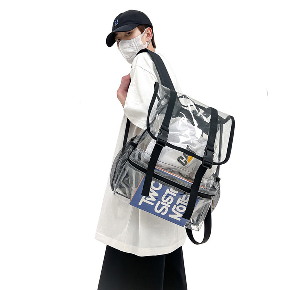 Sommer Neue Mode Transparent PVC Rucksack Reisen Knapsack Student Schule Taschen Kleine Handtaschen Weiblich Casual Mini Rucksack