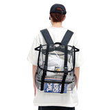 Sommer Neue Mode Transparent PVC Rucksack Reisen Knapsack Student Schule Taschen Kleine Handtaschen Weiblich Casual Mini Rucksack