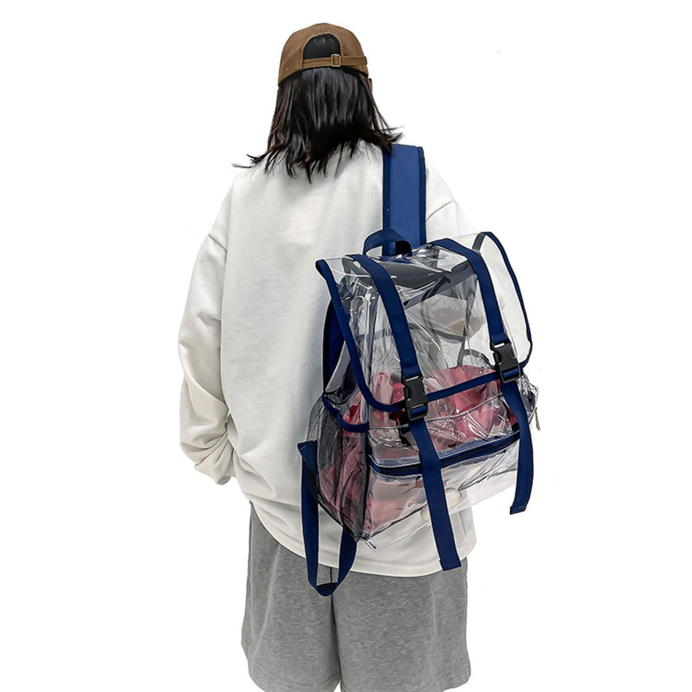 Sommer Neue Mode Transparent PVC Rucksack Reisen Knapsack Student Schule Taschen Kleine Handtaschen Weiblich Casual Mini Rucksack