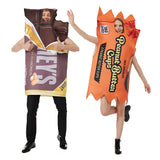 Erwachsene Peanut Butter Chocolate Bars Cosplay Kostüm Lustige Kostüm Halloween Karneval Outfits