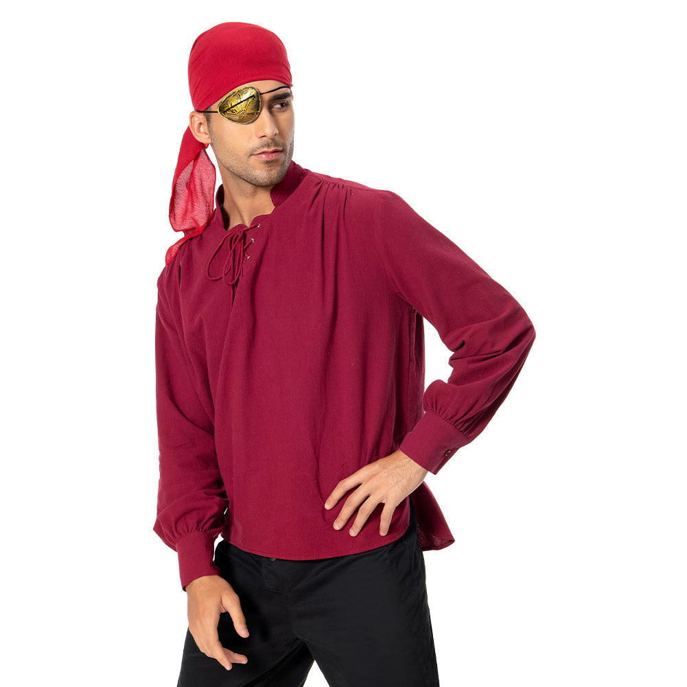 Pirate Cosplay Kostüm Retro Outfits Halloween Karneval Erwachsene Shirt