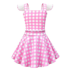 Kinder Mädchen rosa Tütü Kleider Hochzeit Partykleid