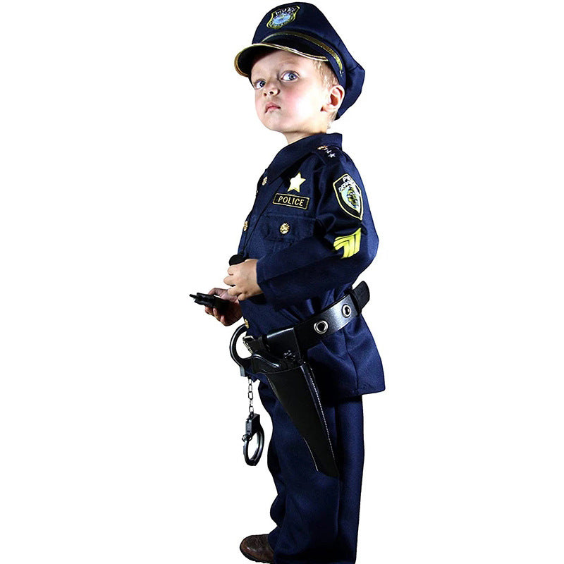 Kinder America Polizeikostüm Jungen Polizei Cosplay Kostüm