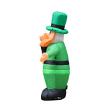 Aufblasbare Fettkostüm St. Patrick's Day Lá Fhéile Pádraig Maskottchen Beleuchtung Kostüm
