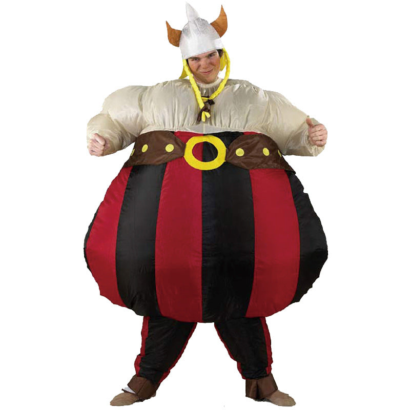 Asterix Obelix Aufblasbare Fettkostüm Viking Cosplay Kostüm