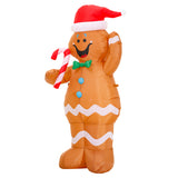 Aufblasbare Lebkuchenmann Weihnachten Cosplay Karneval Outdoor Schmuck