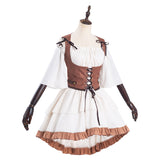 Vintage Mittelalter Kleid Cosplay Kostüm Halloween Karneval Set