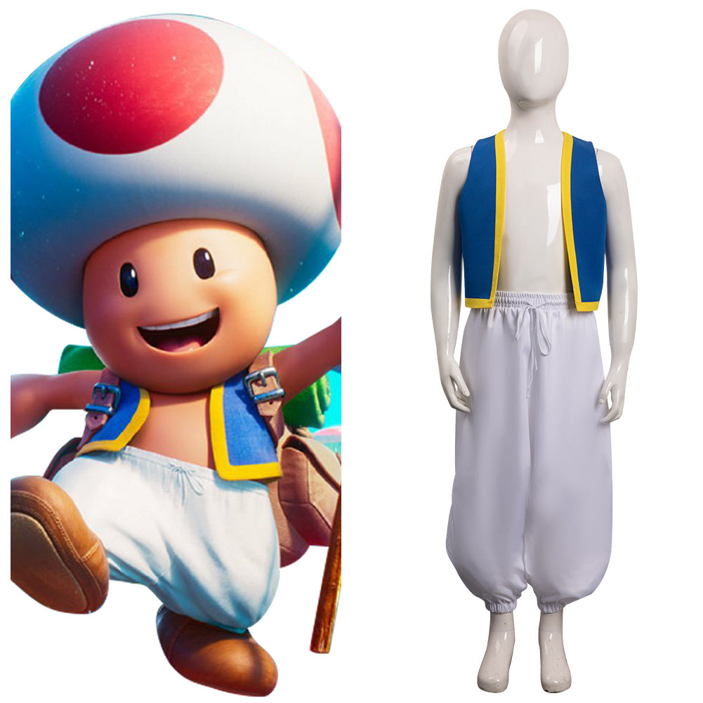 Kinder The Super Mario Bros Film - Toad/KINOPIOCosplay Kostüm Outfits Halloween Karneval Anzug