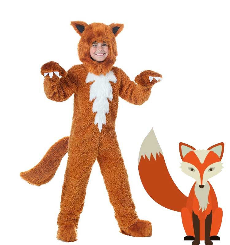 Kinder Kostüme Kinder Fuchs Kostüm auch als Schlafanzug Tier Overall