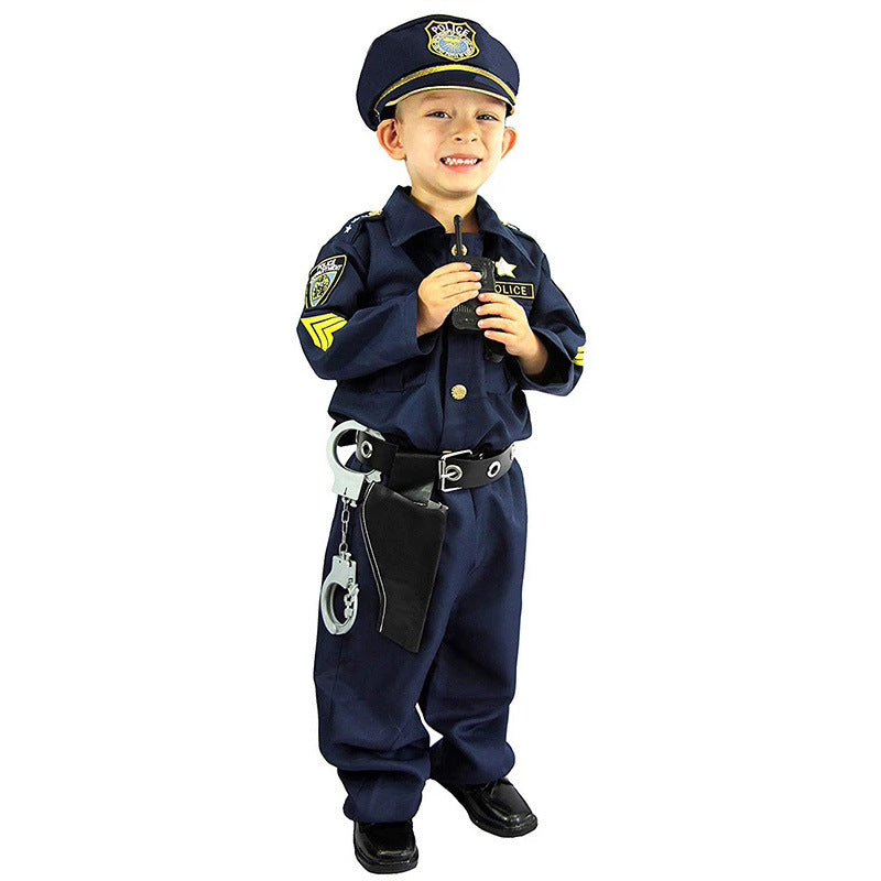 Kinder America Polizeikostüm Jungen Polizei Cosplay Kostüm