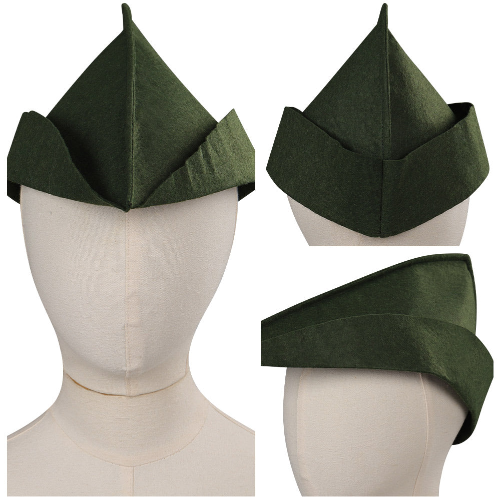 Peter Pan Wendy Peter Pan Cosplay Hut Kappe Halloween Karneval Party Verkleidung Kostüm Zubehör Requisite