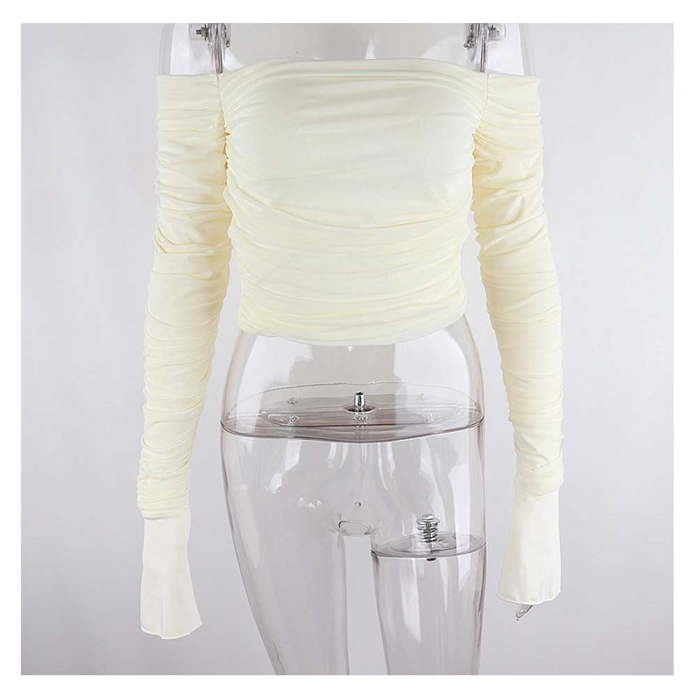 Damen Y2K Herbst Langarm Druck Shirt Cosplay Kostüm Outfits Sexy Top mit langen Ärmeln
