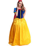 Damen Prinzissin Kostüm Kleid Snow White Schneewittchen Prinzissin Damen Erwachsene