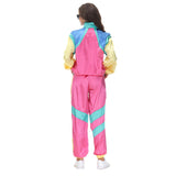 80er Retro Disco Kostüme Halloween Damen Halloween Karneval Trainingsanzug