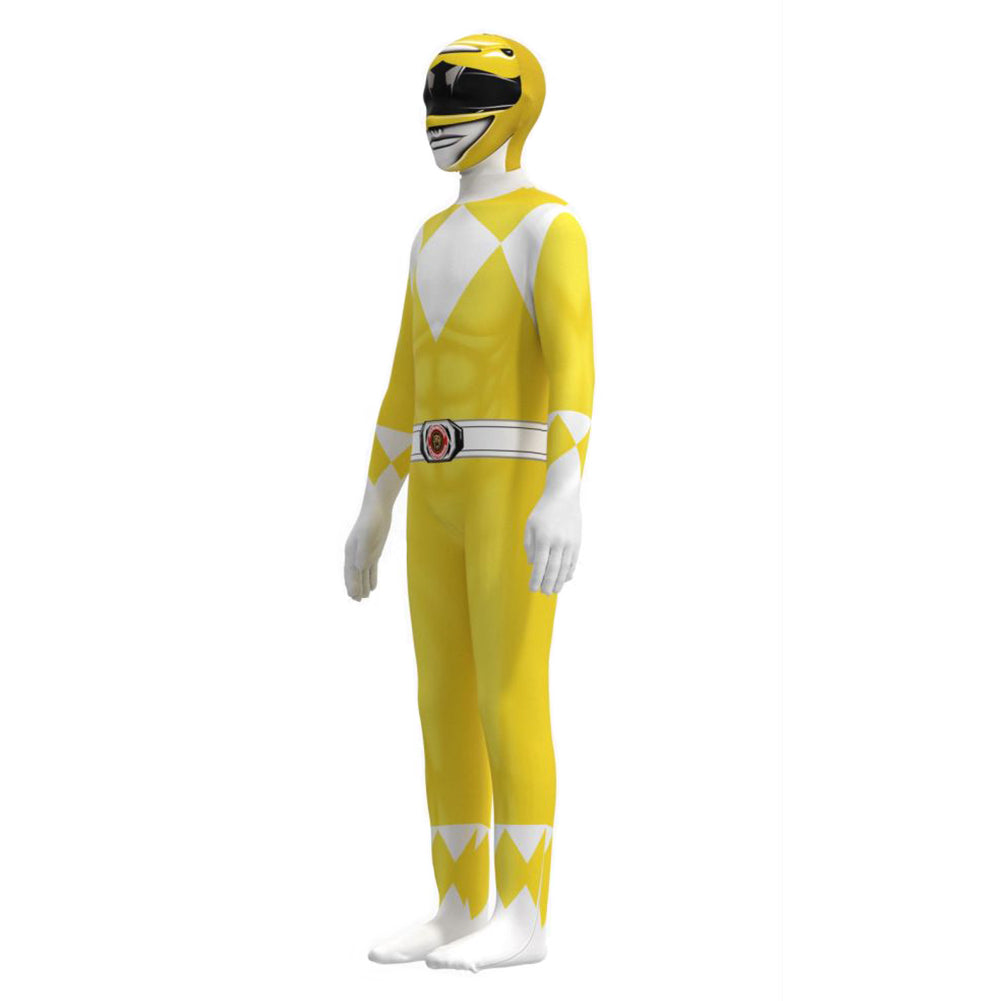 Kinder Mighty Morphin Power Rangers Trini Cosplay Kostüm Halloween Karneval Jumpsuit