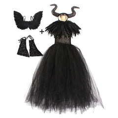 Mädchen Cosplay Kostüm Outfits Halloween Karneval Kinder 5tlg. Kleid