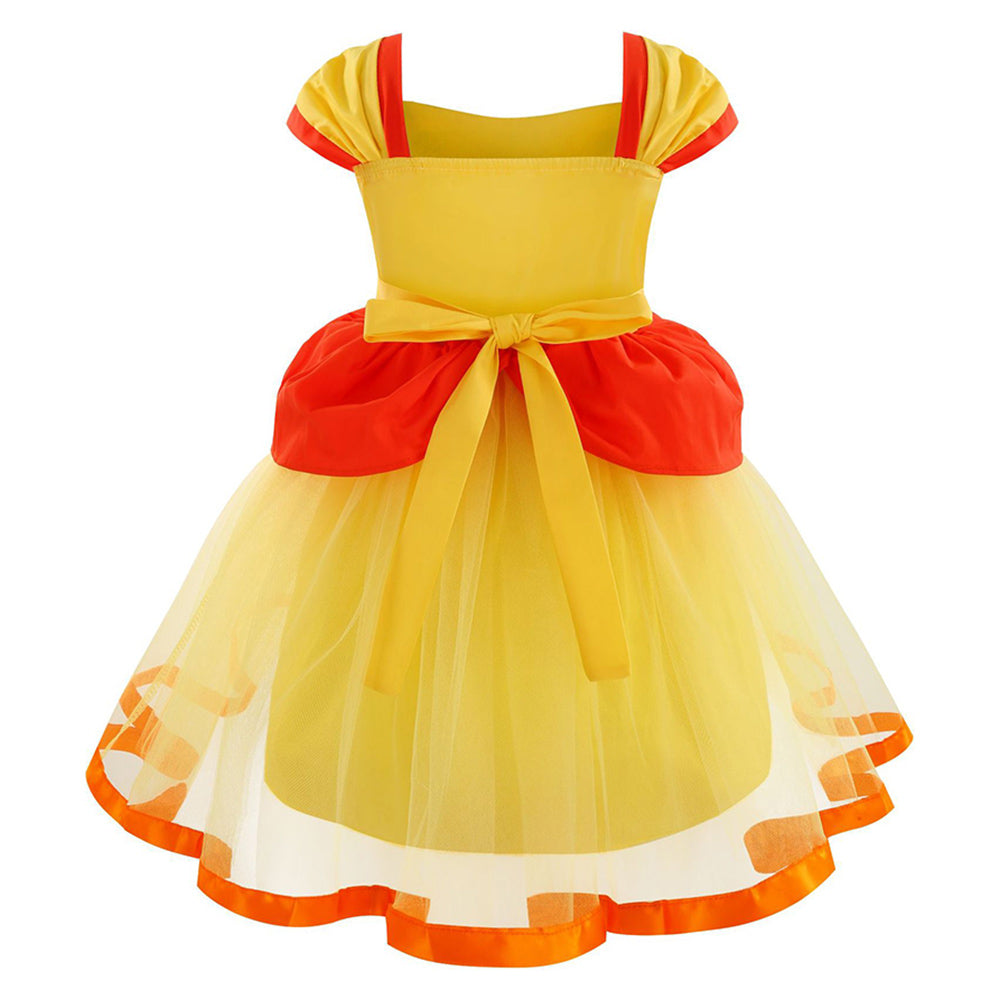 Super Mario Daisy Cosplay Kostüm Kinder Mädchen Kleid Halloween Karneval Party Anzug