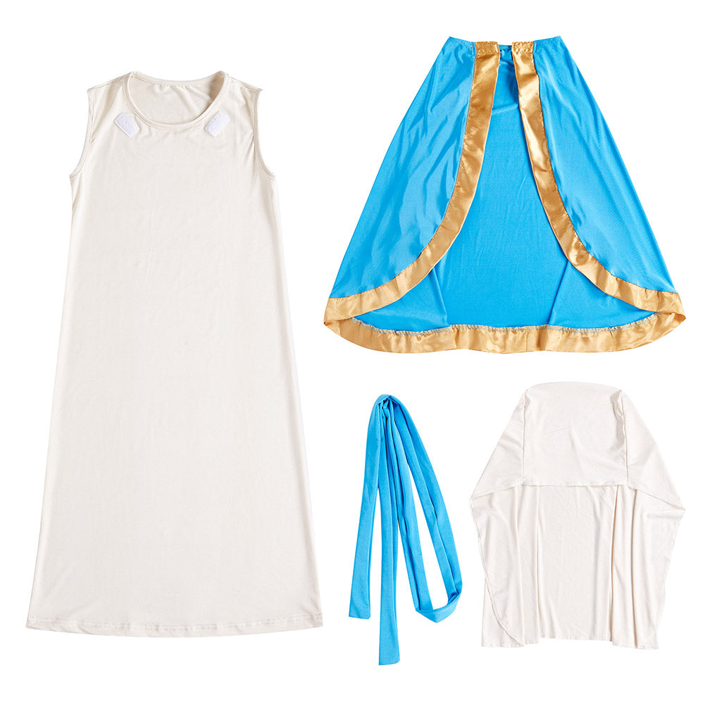 Mädchen The Virgin Mary Cosplay Kinder Parade Outfits Halloween Karneval Kostüm