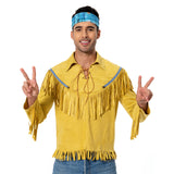 Erwachsene 70er Hippie Cosplay Kostüm Retro Outfits Halloween Karneval Hemd