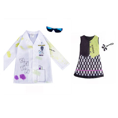Kinder Verrückter Wissenschaftler Cosplay Kostüm Outfits Halloween Karneval Party Verkleidung Anzug