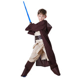 Jungen Jedi Knight Cosplay Kostüm für Kinder Karneval Mottoparty