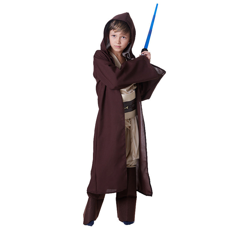 Jungen Jedi Knight Cosplay Kostüm für Kinder Karneval Mottoparty