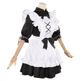 Damen Maid Outfit Cosplay Kostüm Outfits Halloween Karneval Party Anzug Kleid