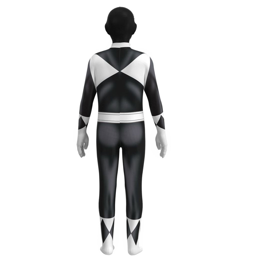 Kinder Mighty Morphin Power Rangers Zack Cosplay Kostüm Halloween Karneval Jumpsuit