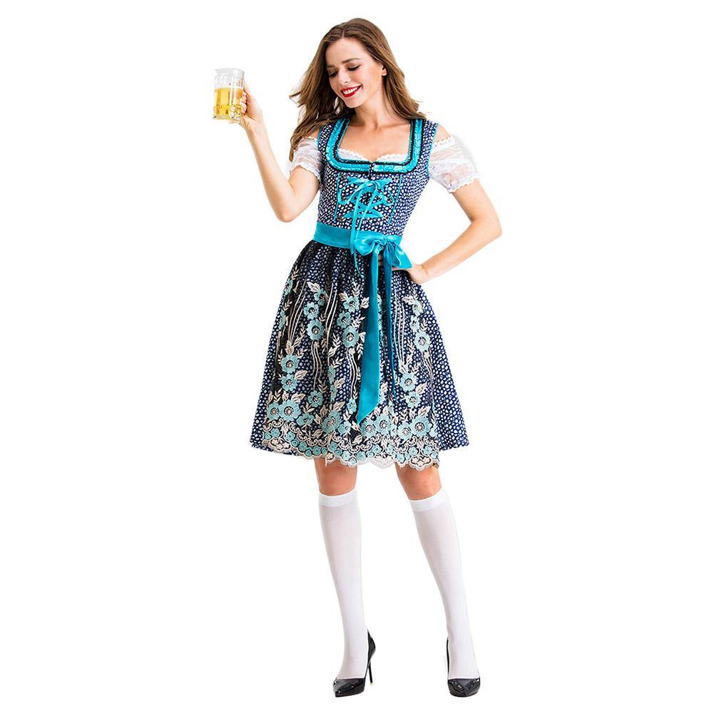 Bayerische Dirndl Damen Oktoberfest Kostüm SET Faschingkostüme - Karnevalkostüme