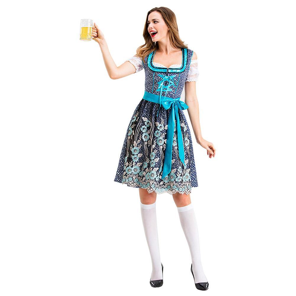 Bayerische Dirndl Damen Oktoberfest Kostüm SET Faschingkostüme - Karnevalkostüme