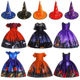 Halloween Karnval Mädchen Kleid für Kinder Mädchen Kleid Cosplay Kleid Hexen Kinder Kleid