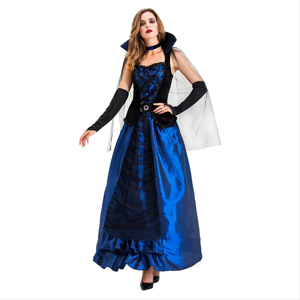 Mittelalter Vampirin Damenkostüm Halloween Kostüm Frauen Faschingkostüme Mottoparty