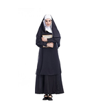 Damen Nonnen Pastor Cosplay Kostüm für Karneval Mottoparty