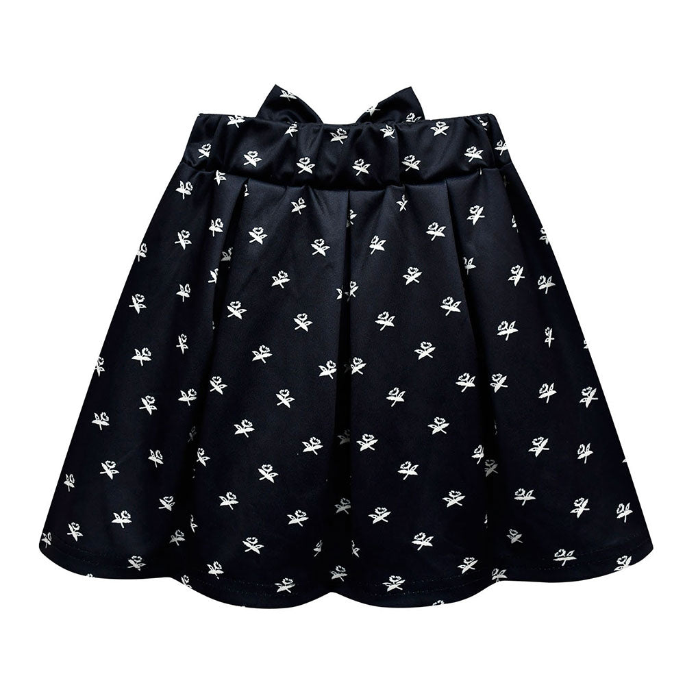 Addams Mädchen süß Kleid Top Rock Sommerkleid mit Tasche