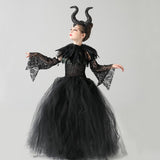 Mädchen Cosplay Kostüm Outfits Halloween Karneval Kinder 4tlg. Kleid